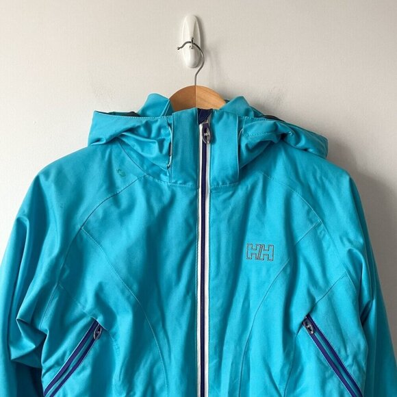Helly Hansen Professional Floria Insulated Ski Snow Jacket Coat Blue Size Medium - Picture 3 of 15